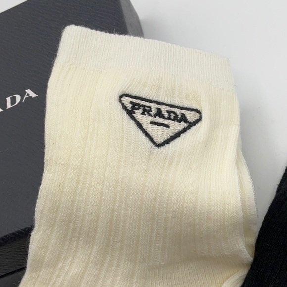 - Prada Black and White Casual Socks - Picture 3 of 5